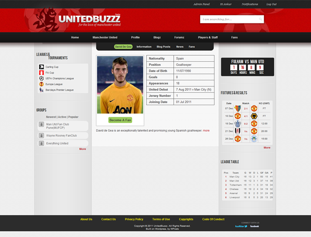 David De Gea – - UnitedBuzzzUnitedBuzzz