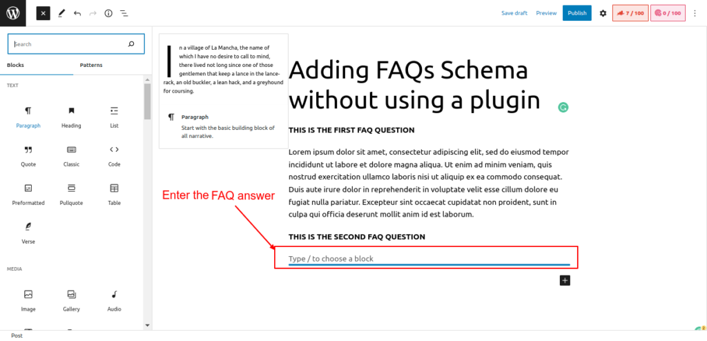 How to Add FAQ Schema in WordPress with and without plugins (2026) - WPoets