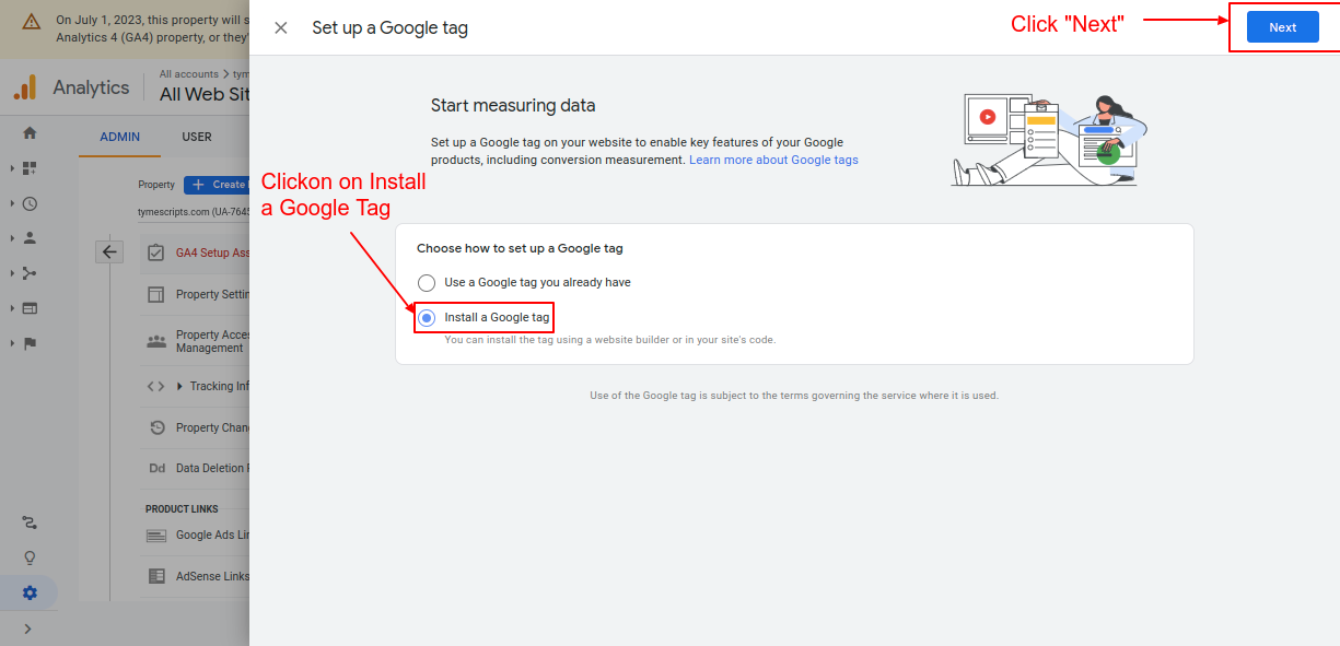 Choose how to set up a Google Tag