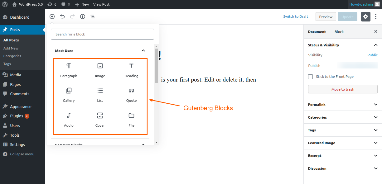 Native Gutenberg Blocks in WordPress 5.0