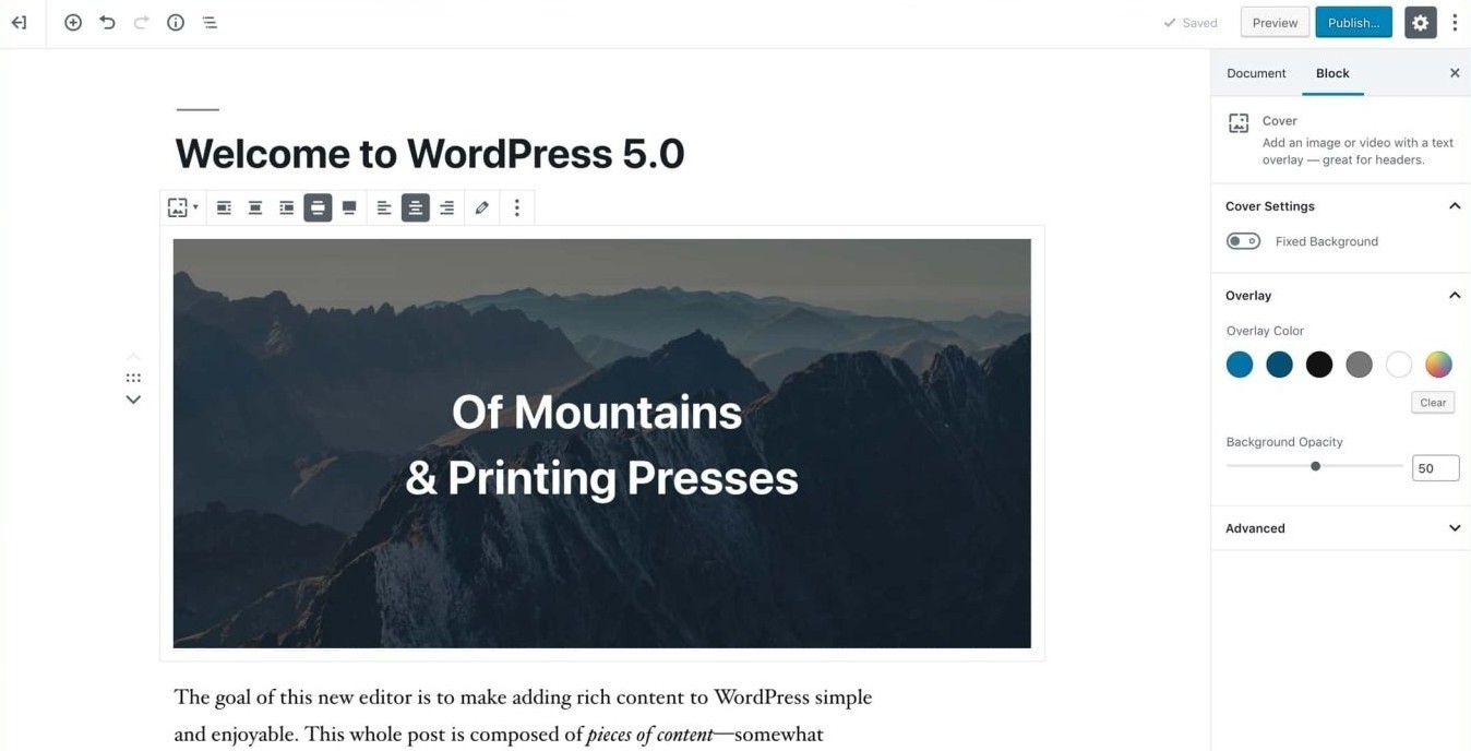 WordPress 5.0