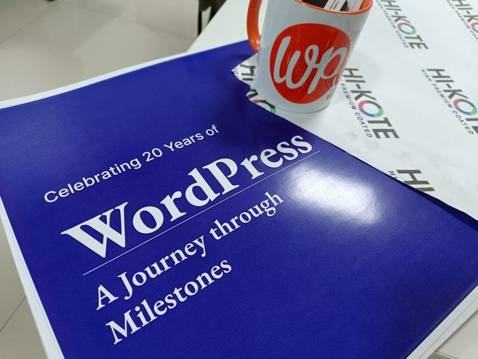 All set to celebrate the 20th anniversary of WordPress